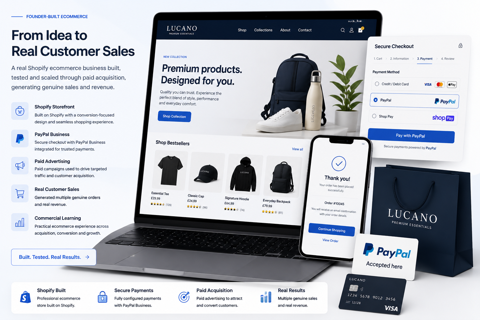 Illustrative AL Digital graphic showing a secure ecommerce checkout and payment journey