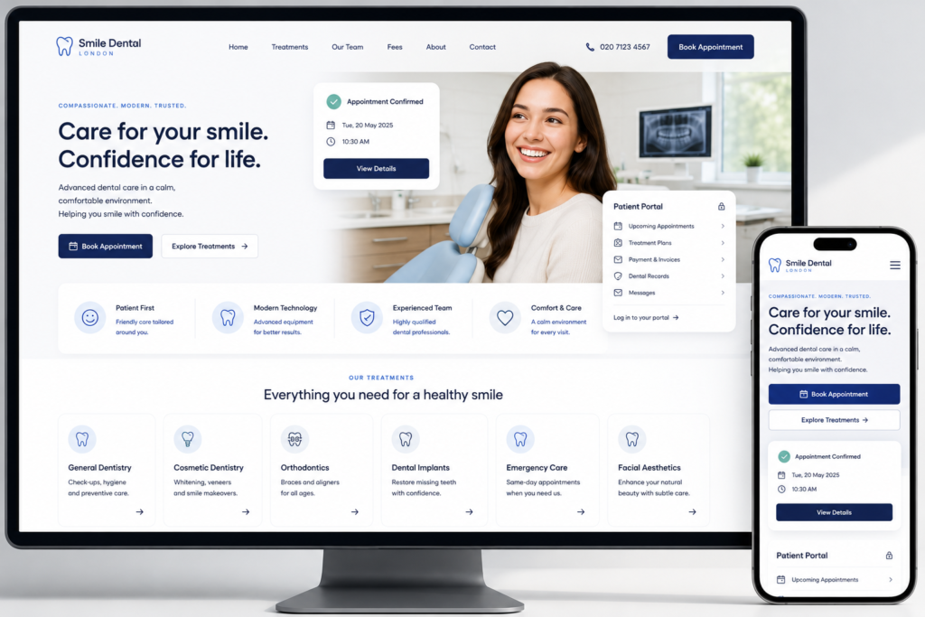 Dental practice website