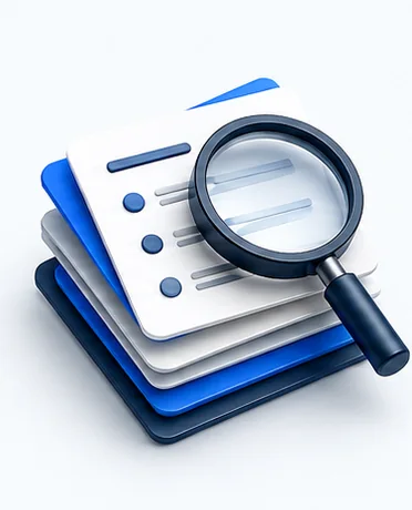 Illustrative discovery requirements and research artefacts